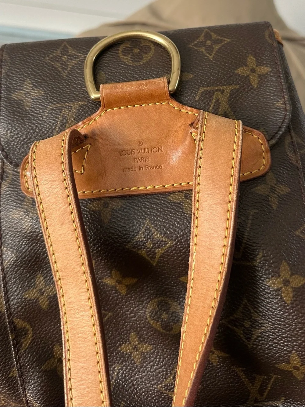 Louis Vuitton Montsouris MM Vintage Monogram Backpack